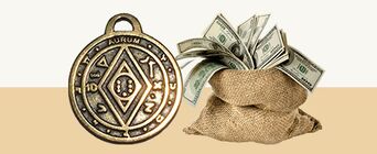 Monetos amuletas už pinigus ir sėkmę